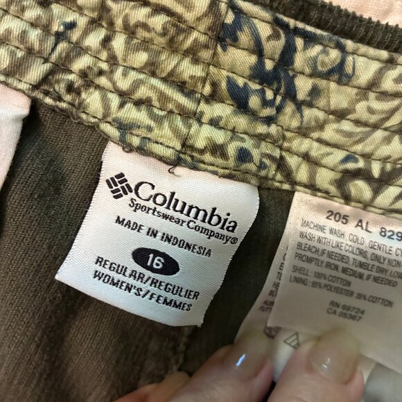 Columbia Green Corduroy Pants 16 NEW - Picture 4 of 16